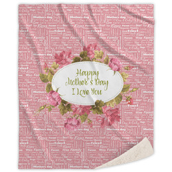 Mother's Day Sherpa Throw Blanket - 50"x60"