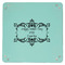 Mother's Day 9" x 9" Teal Leatherette Snap Up Tray - APPROVAL