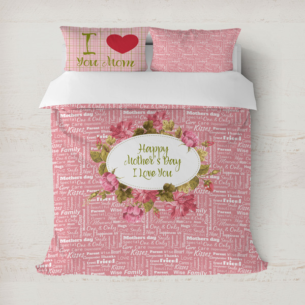 Custom Mother's Day Duvet Cover Set - Full / Queen