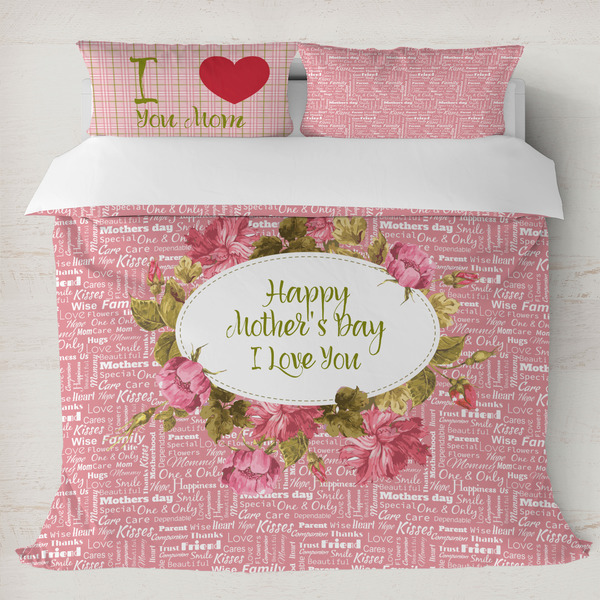 Custom Mother's Day Duvet Cover Set - King