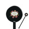 Mother's Day Black Plastic 5.5" Stir Stick - Round - Closeup