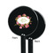 Mother's Day Black Plastic 5.5" Stir Stick - Single Sided - Round - Front & Back