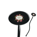 Mother's Day 7" Oval Plastic Stir Sticks - Black - Single Sided