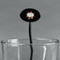 Mother's Day Black Plastic 7" Stir Stick - Oval - Main