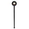 Mother's Day Black Plastic 7" Stir Stick - Round - Single Stick