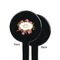 Mother's Day Black Plastic 7" Stir Stick - Single Sided - Round - Front & Back