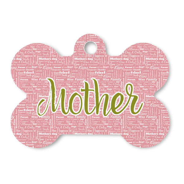 Custom Mother's Day Bone Shaped Dog ID Tag