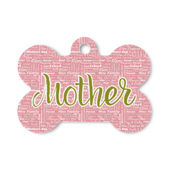 Mother's Day Bone Shaped Dog ID Tag - Small