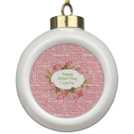 Mother's Day Ceramic Ball Ornament