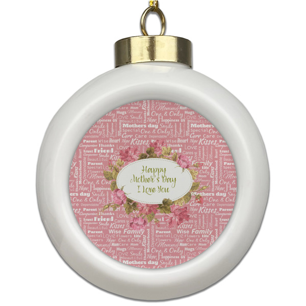 Custom Mother's Day Ceramic Ball Ornament