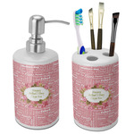 Mother's Day Ceramic Bathroom Accessories Set