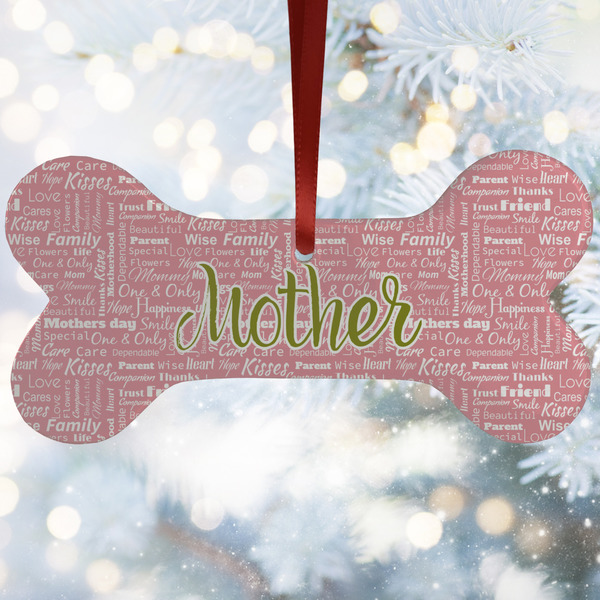 Custom Mother's Day Ceramic Dog Ornament