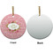 Mother's Day Ceramic Flat Ornament - Circle Front & Back (APPROVAL)