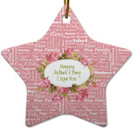 Mother's Day Star Ceramic Ornament