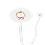 Mother's Day 7" Oval Plastic Stir Sticks - Clear