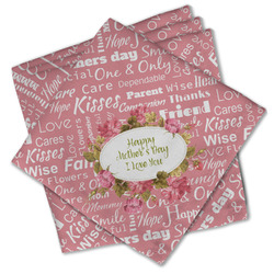 Mother's Day Cloth Cocktail Napkins - Set of 4