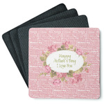 Mother's Day Square Rubber Backed Coasters - Set of 4