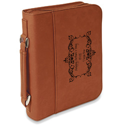 Mother's Day Leatherette Bible Cover with Handle & Zipper - Large - Double Sided