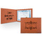 Mother's Day Leatherette Certificate Holder - Front and Inside