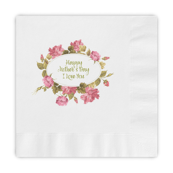 Custom Mother's Day Embossed Decorative Napkins