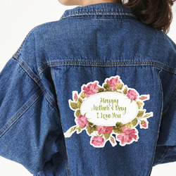 Mother's Day Twill Iron On Patch - Custom Shape - 3XL