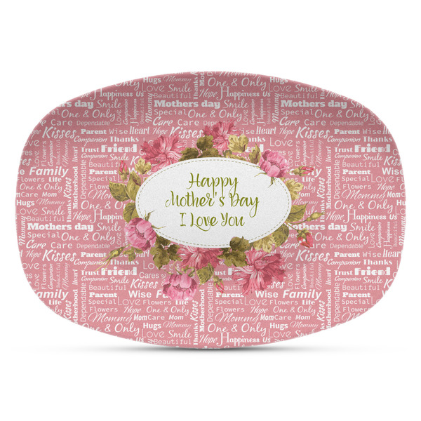 Custom Mother's Day Plastic Platter - Microwave & Oven Safe Composite Polymer