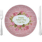 Mother's Day 10" Glass Lunch / Dinner Plates - Single or Set