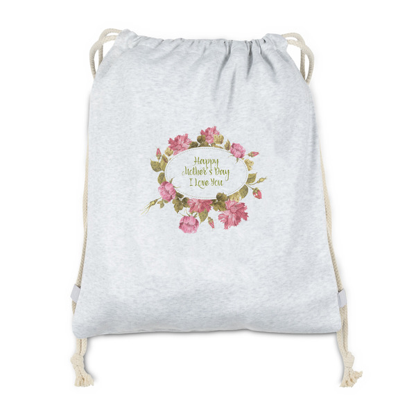 Custom Mother's Day Drawstring Backpack - Sweatshirt Fleece