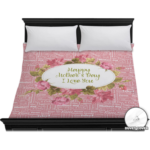 Custom Mother's Day Duvet Cover - King