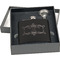 Mother's Day Engraved Black Flask Gift Set