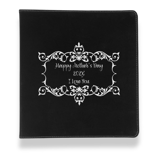 Custom Mother's Day Leather Binder - 1" - Black