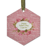 Mother's Day Flat Glass Ornament - Hexagon