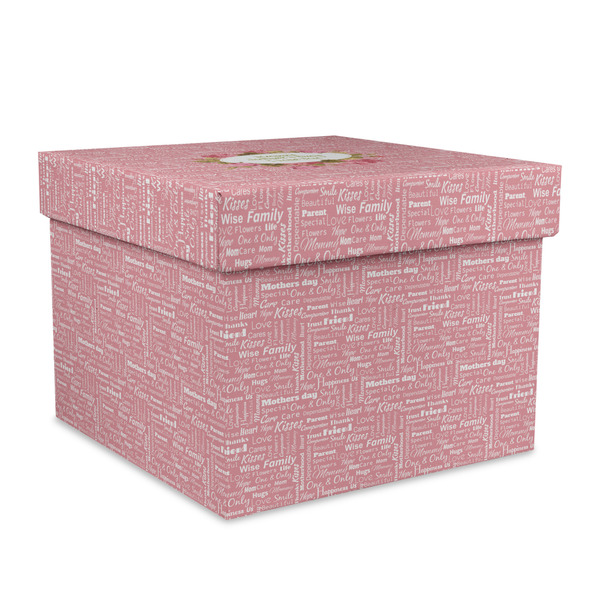 Custom Mother's Day Gift Box with Lid - Canvas Wrapped - X-Large