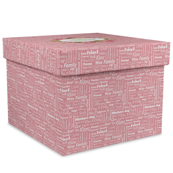 Custom Mother's Day Gift Box with Lid - Canvas Wrapped - XX-Large