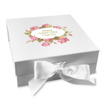 Mother's Day Gift Box with Magnetic Lid - White