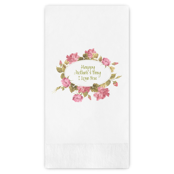 Custom Mother's Day Guest Napkins - Full Color - Embossed Edge