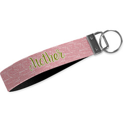 Mother's Day Wristlet Webbing Keychain Fob