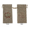 Mother's Day Large Burlap Gift Bags - Front & Back