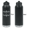 Mother's Day Laser Engraved Water Bottles - Front Engraving - Front & Back View