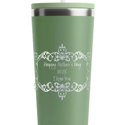 Mother's Day RTIC Everyday Tumbler with Straw - 28oz - Light Green - Double-Sided