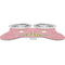 Mother's Day Metal Pet Bowls - On Dog Bone Shaped Mat