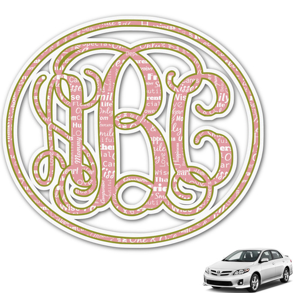 Custom Mother's Day Monogram Car Decal