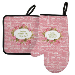 Mother's Day Left Oven Mitt & Pot Holder Set