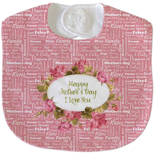 Custom Mother's Day Velour Baby Bib