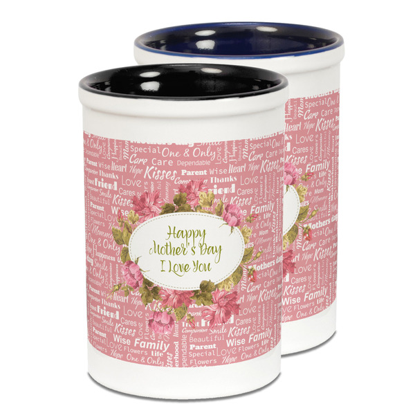 Custom Mother's Day Ceramic Pencil Holder - Large