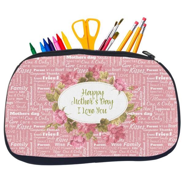 Custom Mother's Day Neoprene Pencil Case - Medium