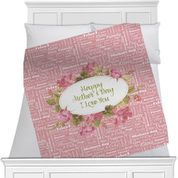 Mother's Day Minky Blanket - Twin / Full - 80"x60" - Single Sided