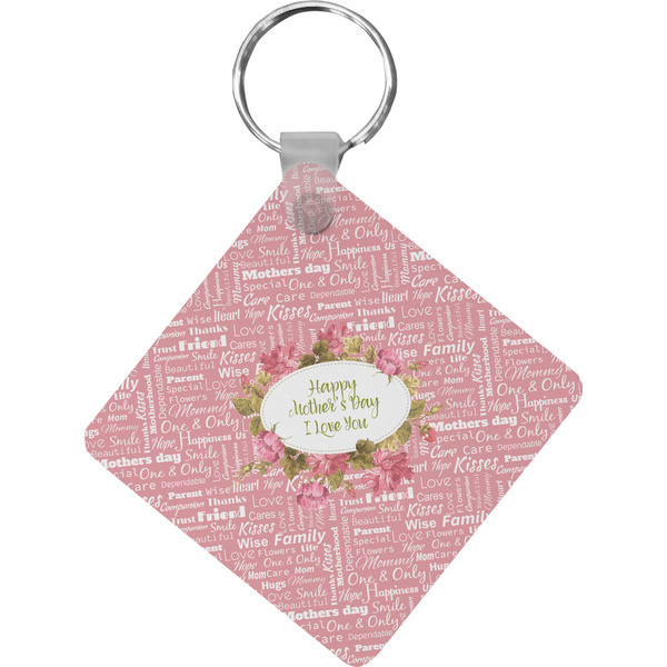 Custom Mother's Day Diamond Plastic Keychain