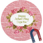 Mother's Day Round Fridge Magnet