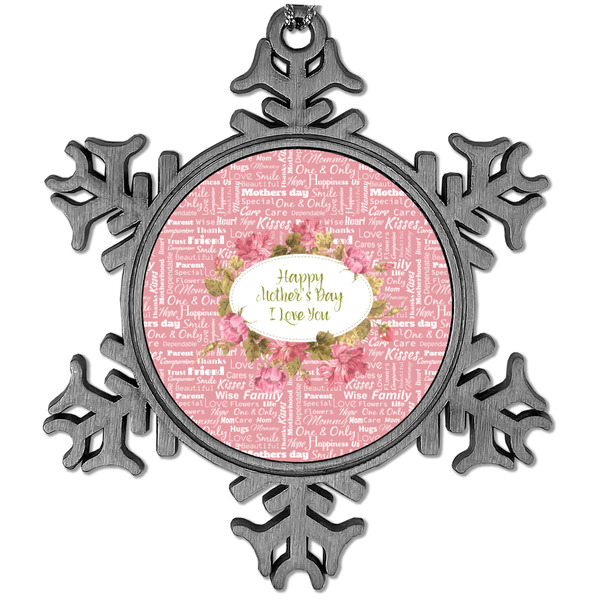 Custom Mother's Day Vintage Snowflake Ornament